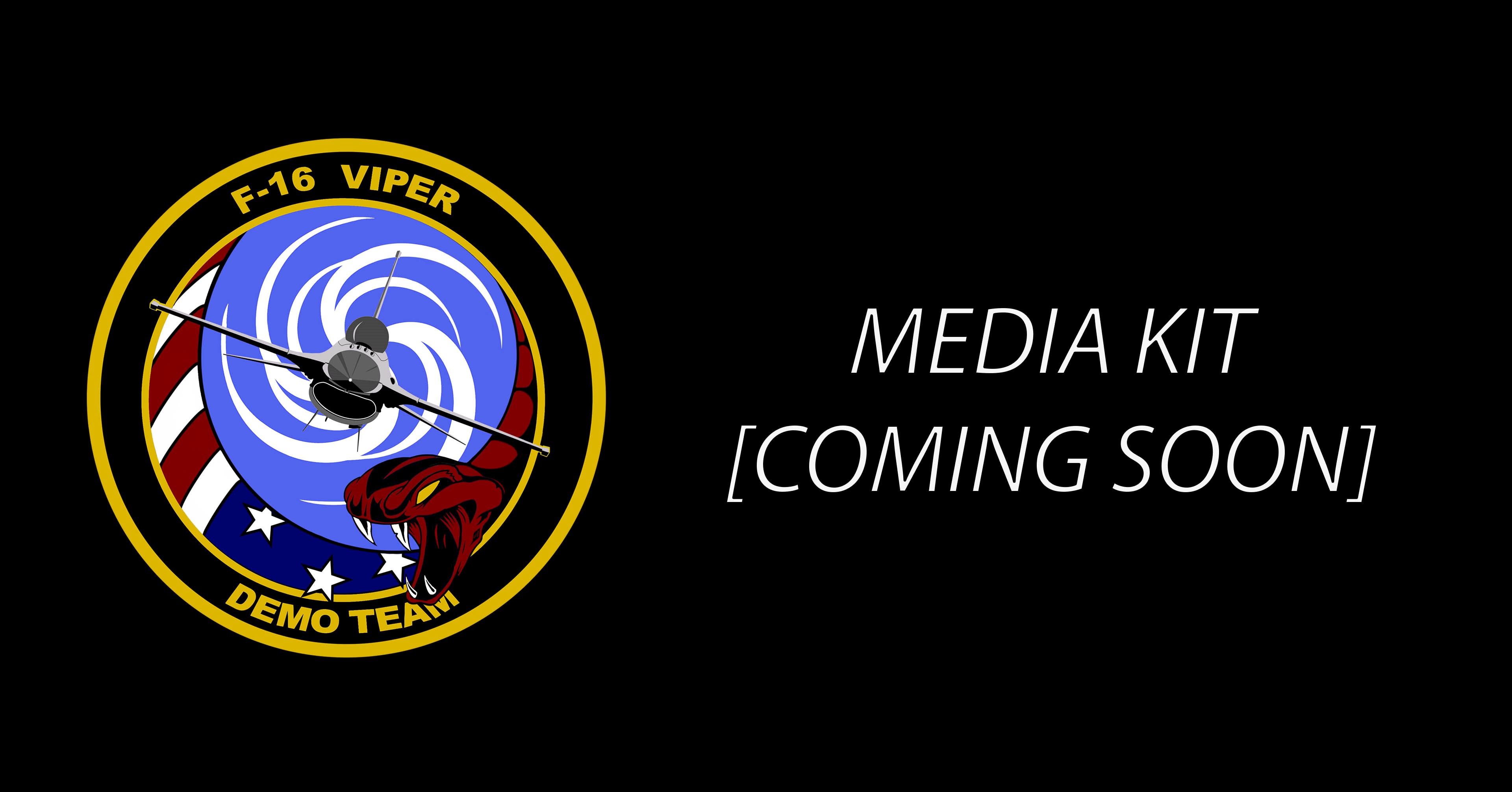 image of viper demo team patch, link to media kit. 